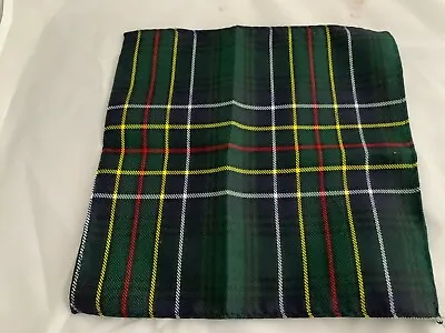   NEW  - Multi Green/Black Tartan Pocket Hankie 9  X 9 > More U Buy >More U Save • £3.47